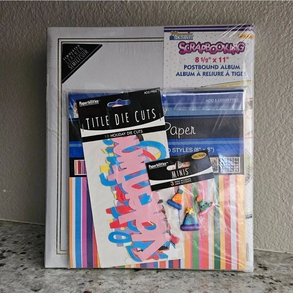 Scrapbooking Kit with Postbound Album